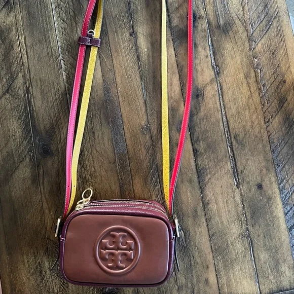 New Tory Burch Perry Bombe double strap mini crossbody - Picture 2 of 16